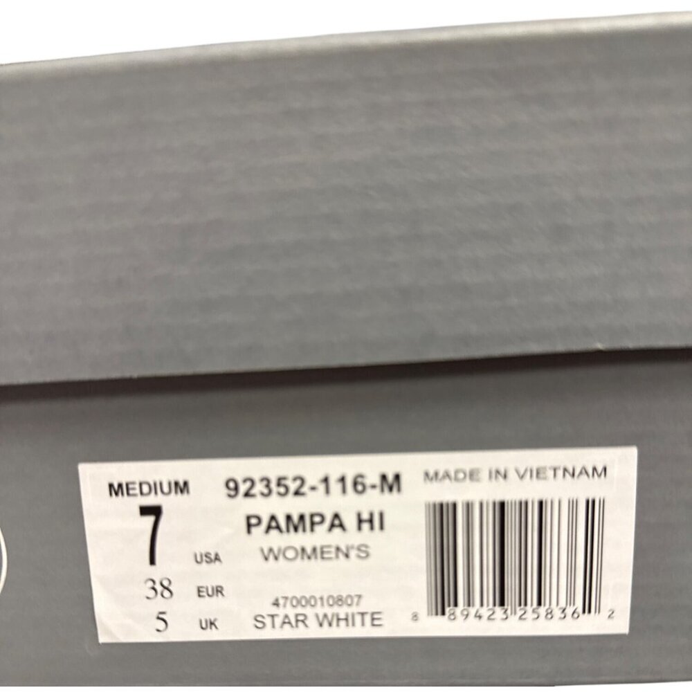 Palladium Pampa Hi Star White Women's Sneaker Vegan Lug Sole Cap Toe Size 7 NEW - Picture 11 of 11